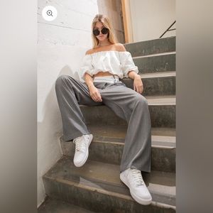 NWT Whiteroom + Cactus charcoal oversized trouser.  Size L.